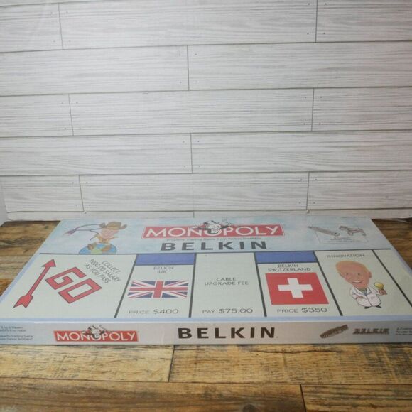 Monopoly Belkin Edition USAopoly with 6 Custom Pewter Token 2006 - Picture 8 of 8